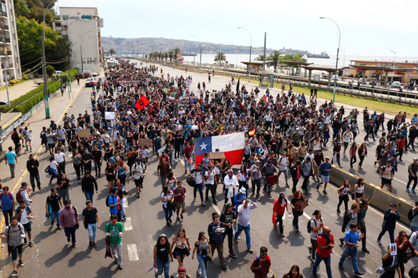 Marchas de la ciudadanía, se han desarrollado en distintos puntos del país. Foto: Agencia Uno
