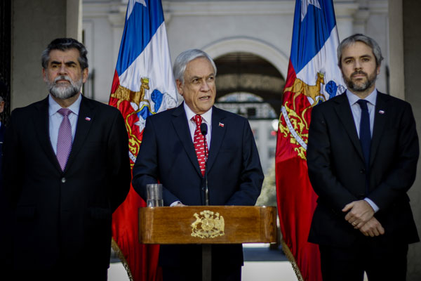 Piñera convoca al COSENA y presenta nueva agenda de seguridad