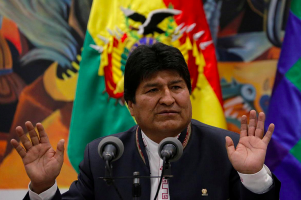 <p>Evo Morales desde México no afloja: "Sigo siendo presidente de Bolivia"</p>