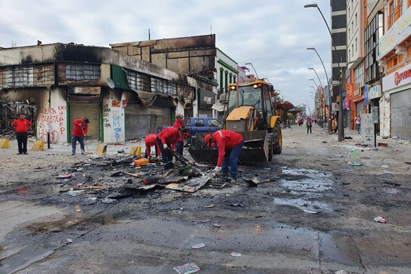 El centro de la ciudad de Antofagasta ayer.