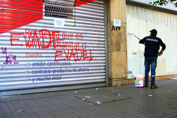 Los locales que dan a la calle son los principales afectados. Foto: Agencia Uno