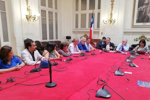 ANEF junto a senadores de la oposición.