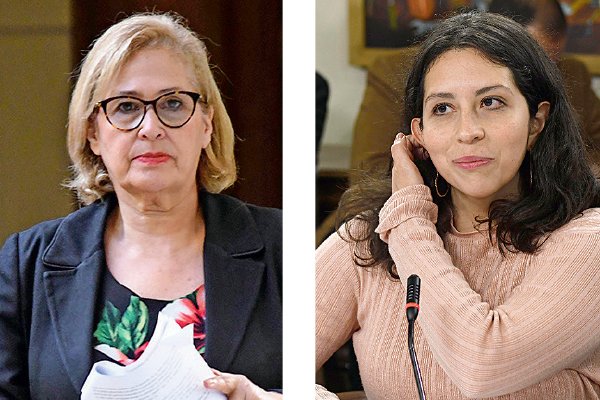 La senadora Adriana Muñoz (PPD) participó en la reunión. La diputada Gael Yeomans (CS).