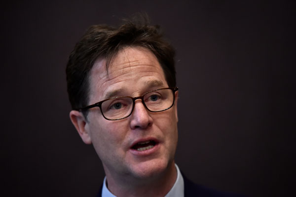 Nick Clegg. un exviceprimer ministro británico, fue contratado por Facebook en 2018. Foto: Reuters