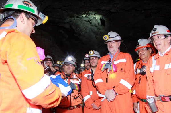 Las autoridades iniciaron ayer oficialmente la etapa productiva de Recursos Norte de El Teniente.