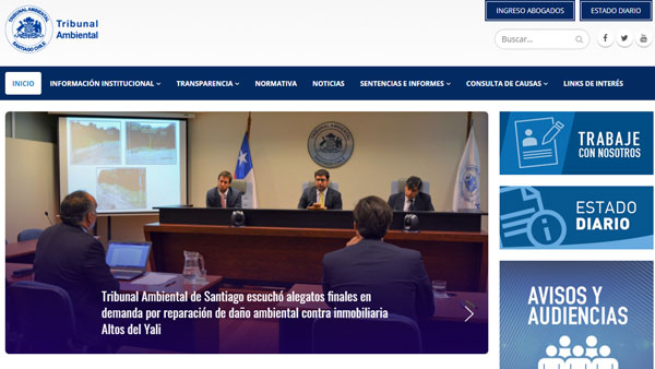 Tribunales Ambientales crearán página web única para informar trabajo de sus tres sedes