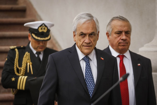 El presidente Sebastián Piñera encabezó ayer los anuncios para la Fase 4 de la enfermedad. Foto: Agencia Uno