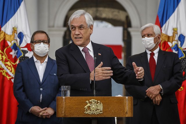 <p>Piñera en La Moneda. Agencia Reuters. </p>