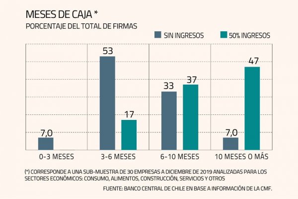 Banco Central: Con ingresos en cero, la mayoría de las empresas tendrían caja hasta por seis meses