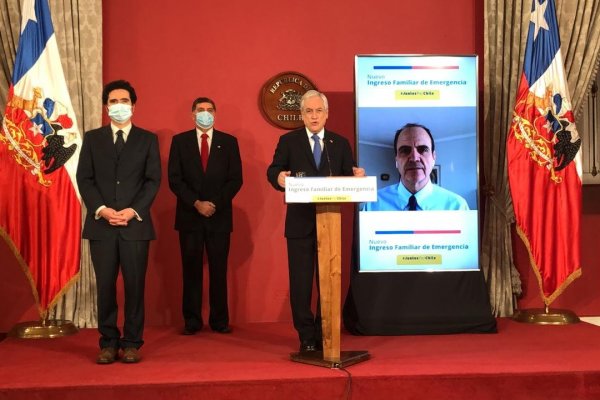 Piñera firma nuevo Ingreso Familiar de Emergencia que eleva a $100 mil el beneficio por persona