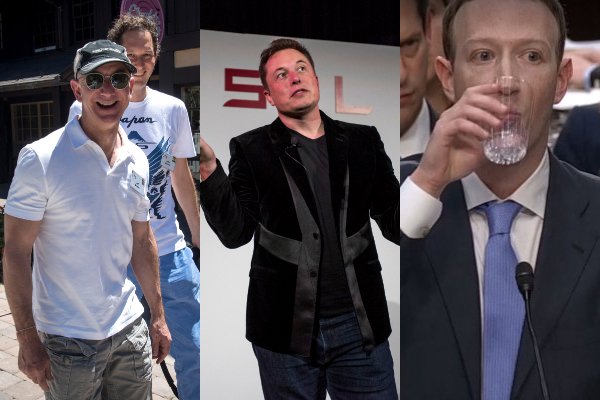 Fortunas de Bezos, Zuckerberg y Musk siguen subiendo como la espuma y abre el apetito a los que buscan impuestos a los multimillonarios