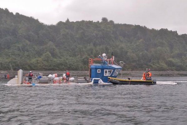 Tras derrame de petróleo, SMA ordena medidas a salmonera ligada a los Hurtado Vicuña y Navarro