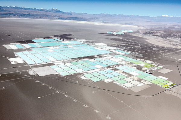El Salar de Atacama es uno de los centros estratégicos de la minera en la región de Antofagasta.