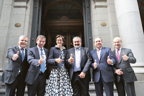 En mayo de 2019 estuvo en nuestro país, ya que asistió a las celebraciones por el pago de la última cuota de la deuda subordinada del Banco de Chile. Foto: Rodolfo Jara