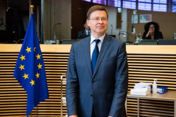 El vicepresidente ejecutivo de la Comisión Europea, Valdis Dombrovskis,