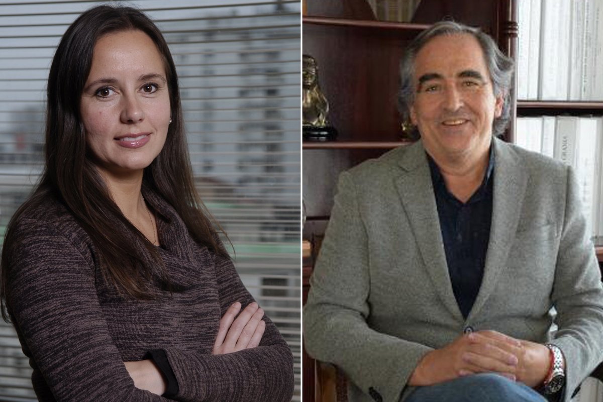 <p>Macarena Cepeda, presidenta de Asipes y Humberto Miguel, representante de la Unión de Gremios Pymes Biobío.</p>