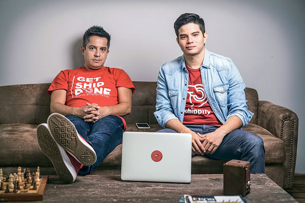 Miguel Torres y Luis Loaiza, fundadores de Shippify. Foto: Agencia Uno