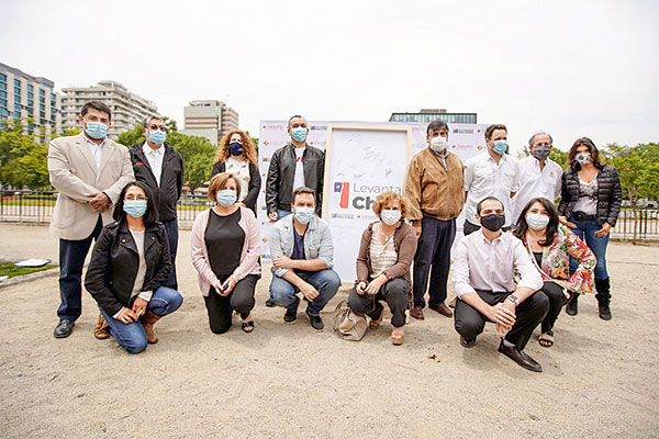 Fundadores de Levanta Chile y candidatos a constituyentes.