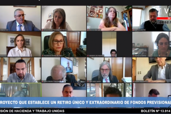 Proyecto del gobierno de segundo retiro del 10% es despachado a Sala del Senado con modificaciones