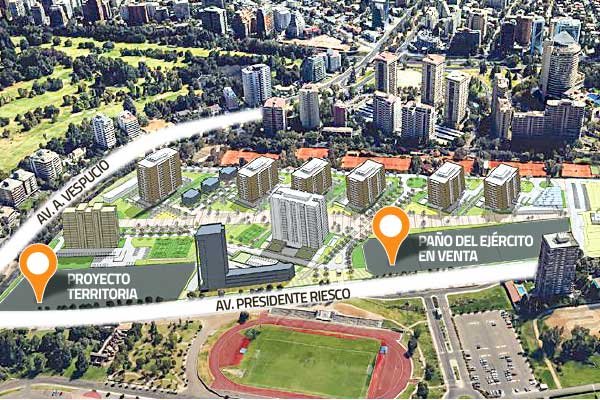 Las obras contemplan la demolición de edificios en la villa militar en las Condes y la construcción de nuevas torres que permitan densificar en altura.