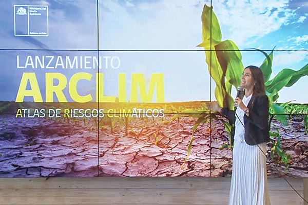 La ministra del MMA, Carolina Schmidt, durante la presentación.