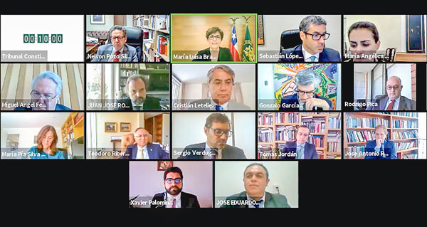 La audiencia de los nueve profesionales, representativos de distintos sectores políticos y de la sociedad civil, fueron vía telemática.