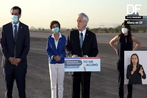 <p>Ahora en DF| Piñera destaca llegada de primeras 10 mil dosis de vacunas y da luces sobre el próximo cargamento</p>