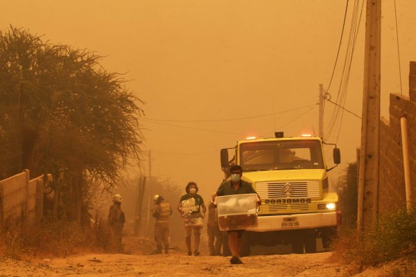 Se declara alerta roja para las comunas de Collipulli, Navidad y Santa Juana por nuevos focos de incendios forestales