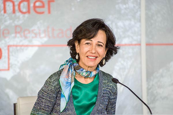 La presidenta de Banco Santander, Ana Botín.