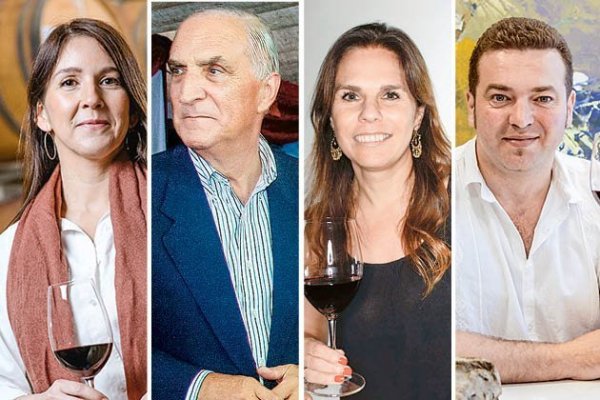 Sofía Araya, enóloga de Veramonte. Mario Agliati, presidente de Asociación Vinícolas del Valle Casablanca. Maite Rodríguez, gerenta de la asociación viñas de Colchagua. Benoit Fite enólogo de Torodo de Piedra.