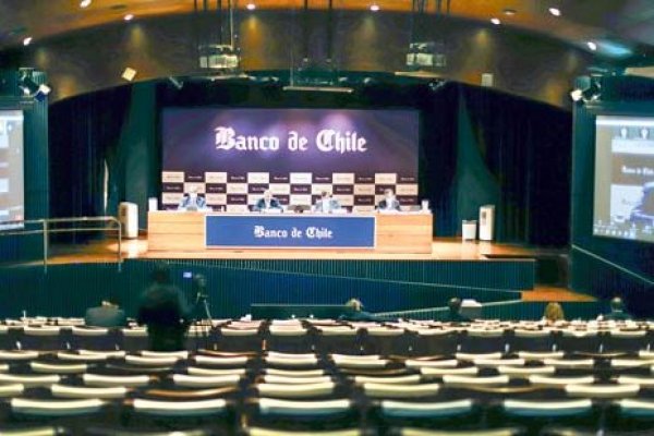 Banco de Chile 10:00 Hrs. Un auditorio casi vacío marcó la junta de accionistas 2021.