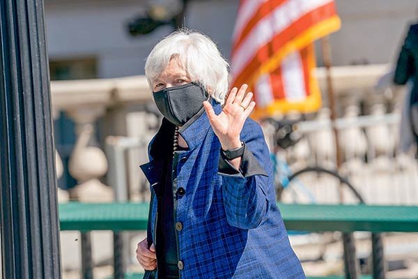 Janet Yellen secretaria del Tesoro de EEUU. Foto: Bloomberg