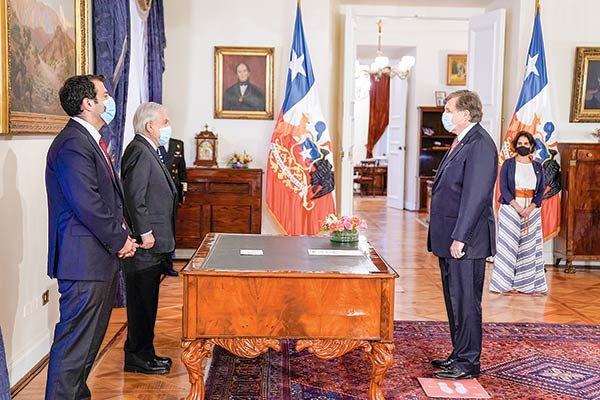 El presidente Piñera le pidió al ahora ministro Melero hacerse cargo de “la segunda etapa de la reforma previsional”, tarea que “sabrá liderar con prudencia”. Foto: Presidencia