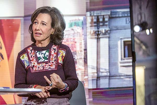 Ana Botín, presidenta del banco. Foto: Bloomberg