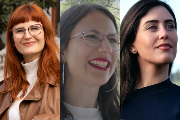 Las alcaldesas electas Emilia Ríos (Ñuñoa), Irací Hassler (Santiago) y Macarena Ripamonti (Viña del Mar).