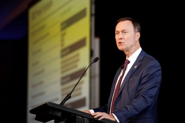 Don Lindsay, presidente ejecutivo de Teck, en la conferencia de Bank of America Securities Global Metals, Mining & Steel. Foto: Reuters