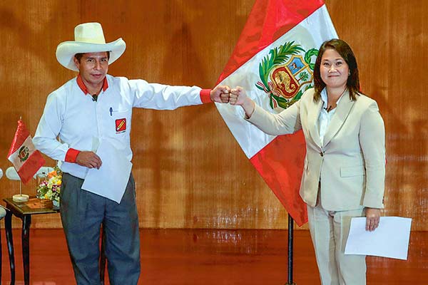 Castillo y Fujimori disputarán la presidencia el 6 de junio. Foto: Reuters