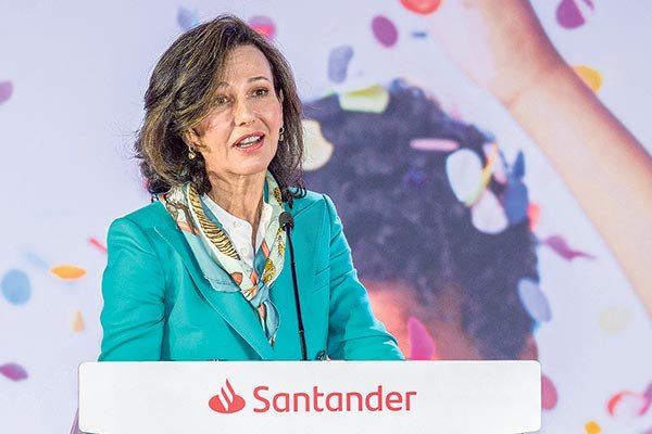 La presidenta de Banco Santander, Ana Botín.