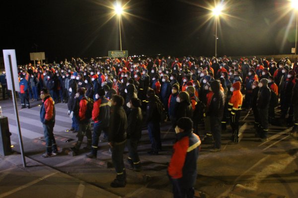 Asamblea parcial realizada el 28 de julio en Mina.