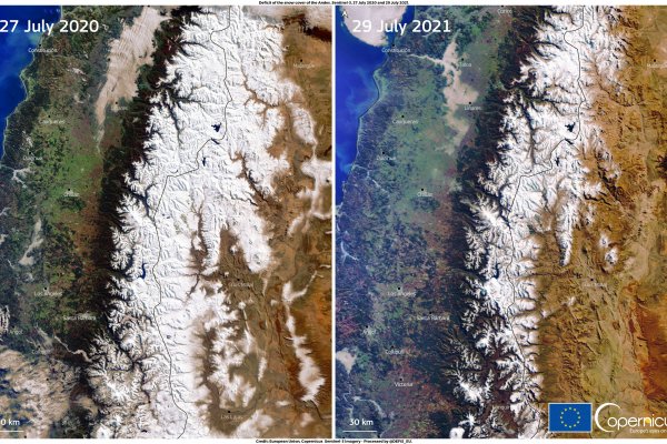 Disminución en la caída de nieve en la Cordillera de Los Andes / Reuters