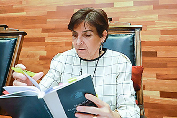 María Luisa Brahm presidenta del Tribunal Constitucional. Foto: Archivo