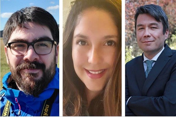 Enrique Rebolledo Toro, Melissa Mallega Acevedo y Marcelo Mena.