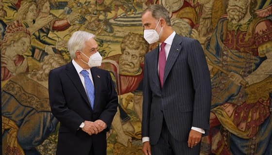 Piñera se reúne con el Rey de España y Pedro Sánchez buscando respaldo a nuevo acuerdo con la UE