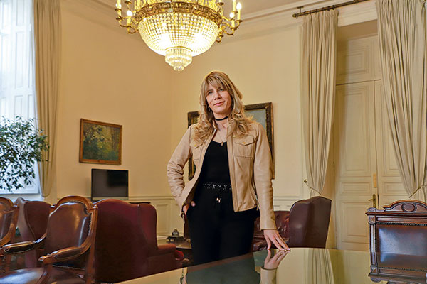 <p>Ximena Rincón presidenta del Senado. Foto: Julio Castro</p>