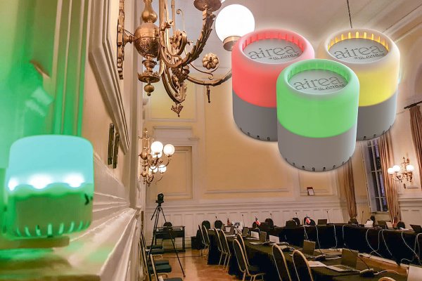 Sensor de Co2: Así se combate el Covid en las salas de la Convención Constituyente