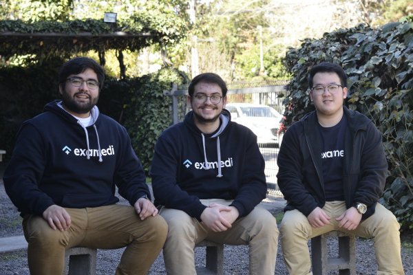 Juan Pablo Zepeda, Andrés Kemeny y Ian Lee, cofundadores de Examedi.