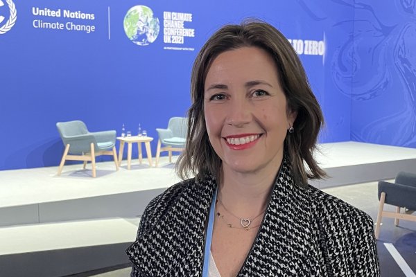 Carolina Carrera, gerente atención clientes de EcoCarga, en la COP26