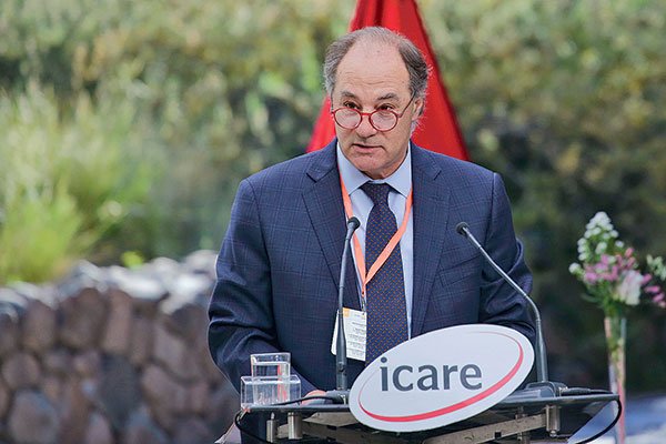 El presidente de la CPC, Juan Sutil, fue uno de los dirigentes que participó en la inauguración de la Enade. Foto: Agencia Uno