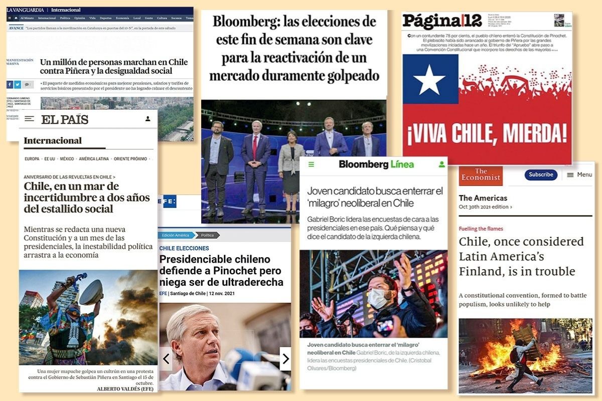 <p>Los ojos de la prensa internacional en Chile</p>
