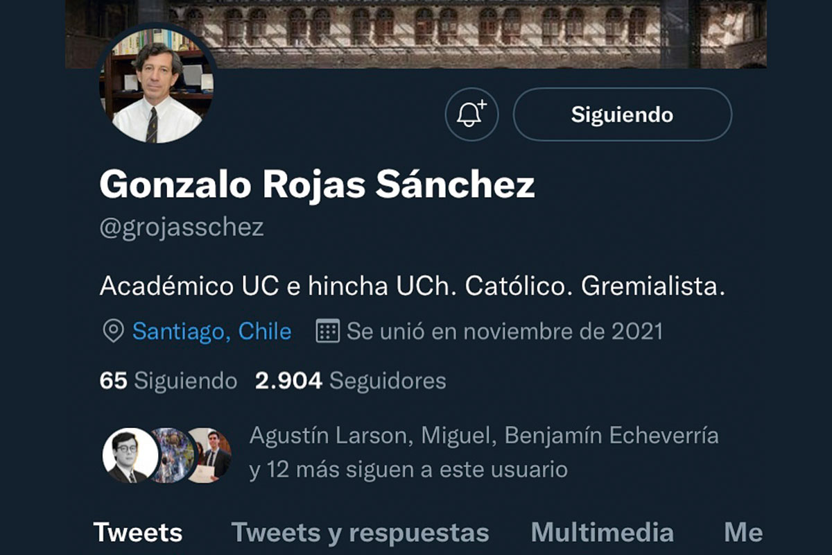 <p>Gonzalo Rojas tras la cuenta falsa en Twitter: “Iré a la Fiscalía”</p>